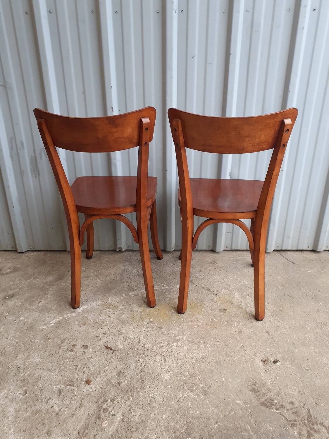 Pair of bistro chairs