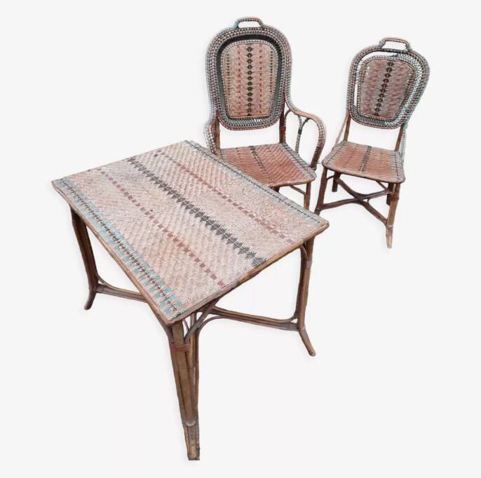 Partie de salon de jardin d'hiver 1930/1940