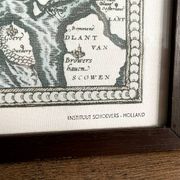 Framed Map of the Netherlands from the Theatrum Orbis Terrarum by Abraham Ortelius (1570)