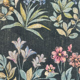Vintage tapestry hand-screen printed in France