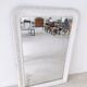 White lacquered wood mirror