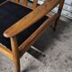 Vintage Scandinavian teak sofa bench from the 1960s.
