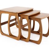 Set of 3 nesting tables nest of tables Nathan 'Hyde' vintage