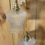 2 vintage globe portable lamps