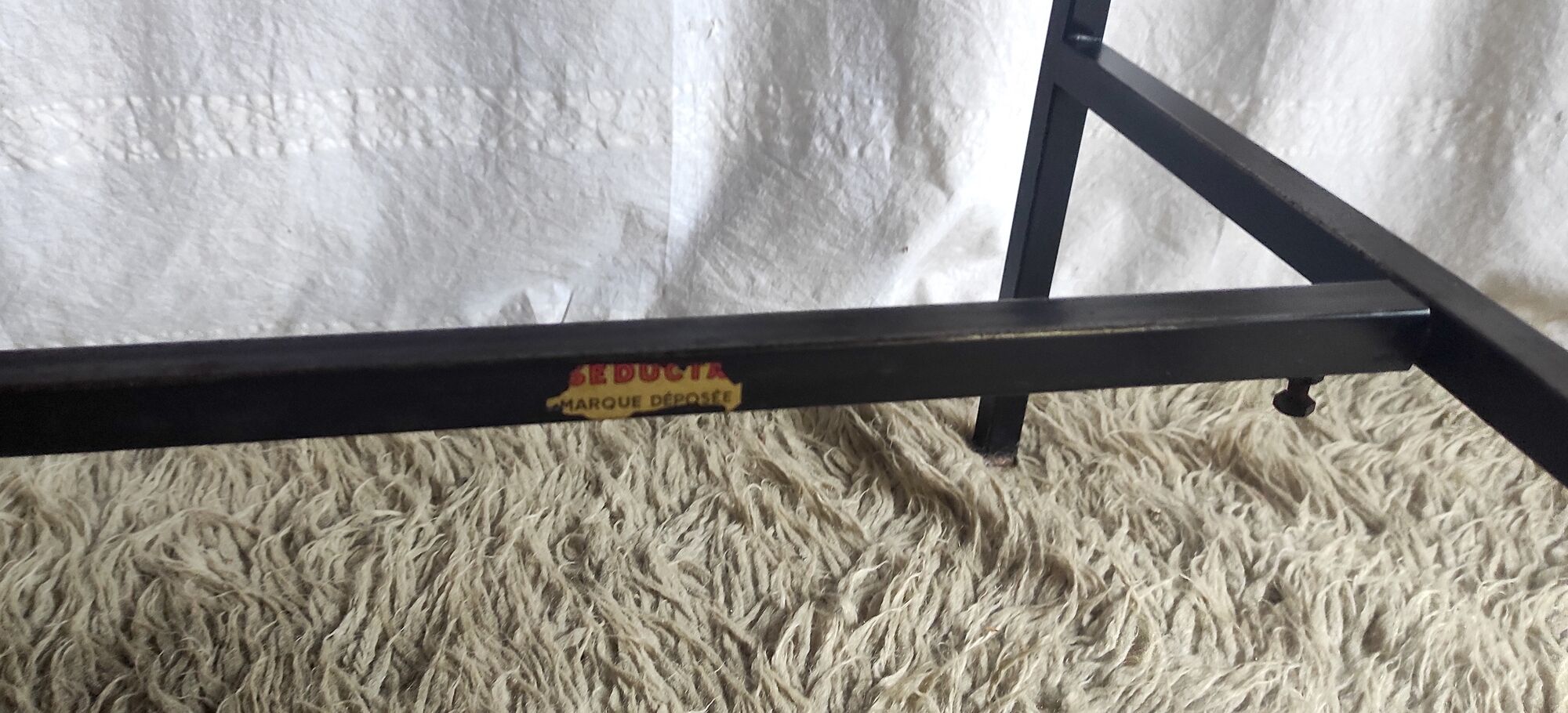 Modernist metal and wood desk by Seducta – 50s/60s