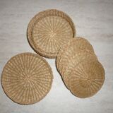 12 coasters in their wicker box