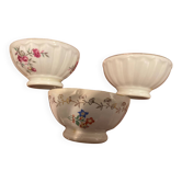 3 petits bols vintage en porcelaine