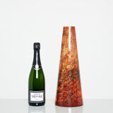 Glass vase of murano around 1970