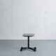 Vintage black TV stand by Alegri Parma, Italy, 1970s
