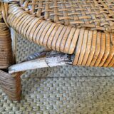 Fauteuil rotin enfant