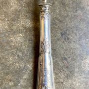Dessert fork, service cutlery in silver engraved "CR"