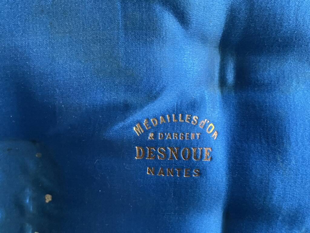 Fish serving cutlery – Silver Head of Minerva