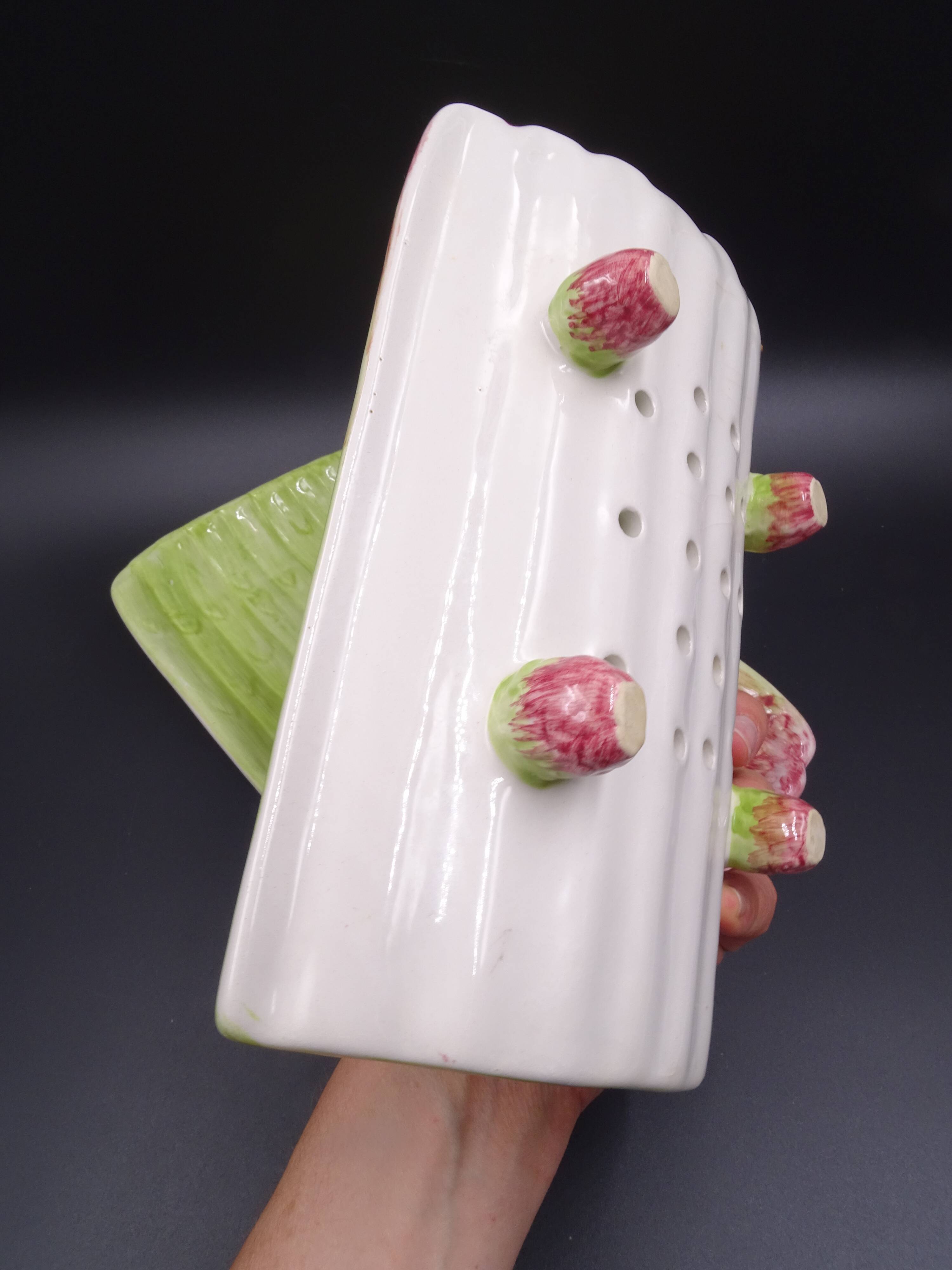 Asparagus dish in bubble
