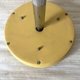 Vintage tripod stool in skai & chrome adjustable in height