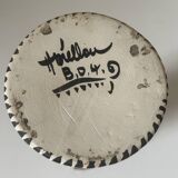 Large André Hourellou Quimper vintage candle holder