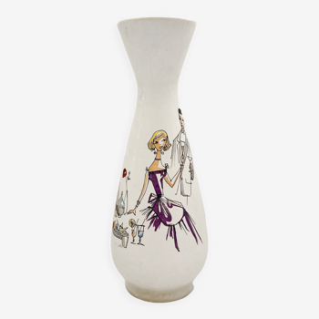 Interesting Bay Keramik ceramic vase, Germany 1970s