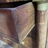 Empire period chest of drawers in mahogany and mahogany veneer