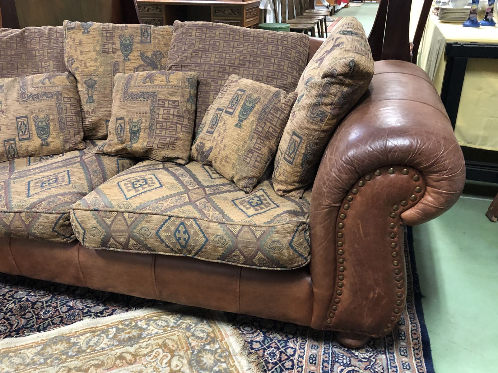 Sofa Thomas Lloyd of 1970s leather