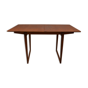 Table à manger extensible en teck design danois vintage