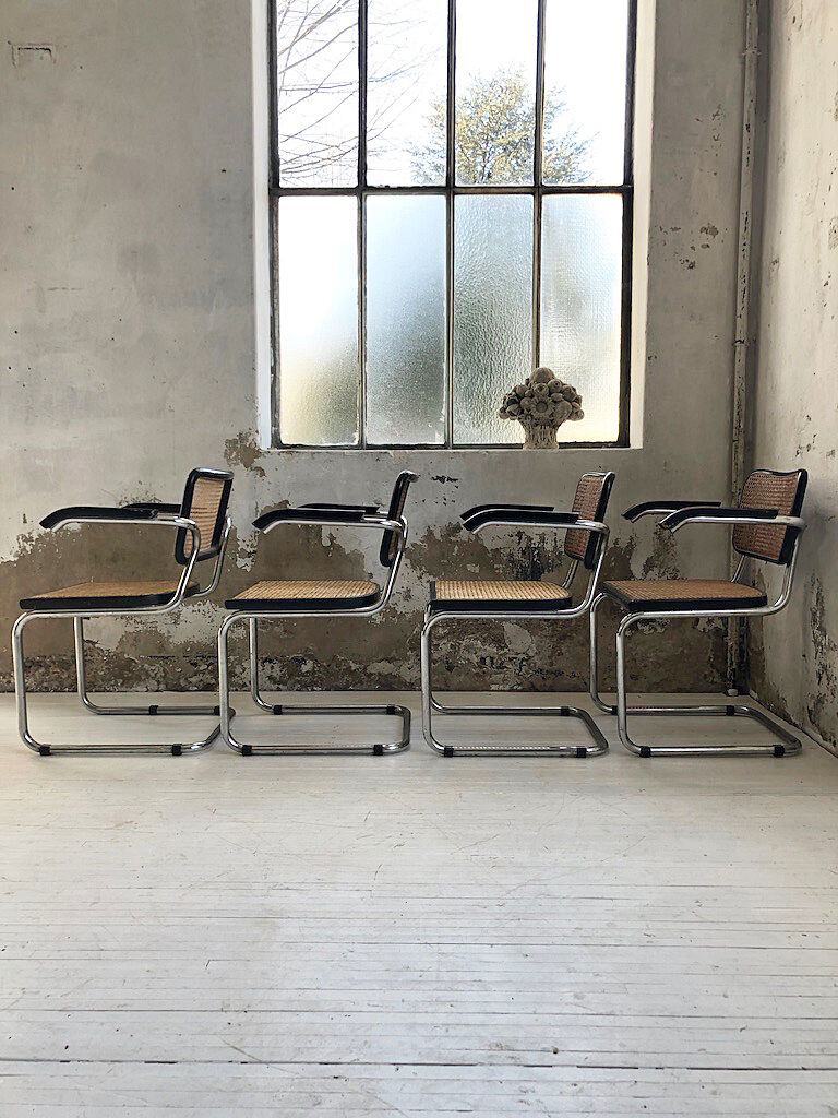 Set 4 chairs S64 by Marcel Breuer for Thonet
