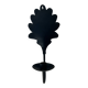 Bougeoir  feuille de chêne en fer forgé