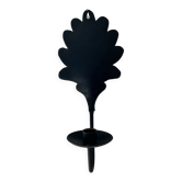 Bougeoir  feuille de chêne en fer forgé