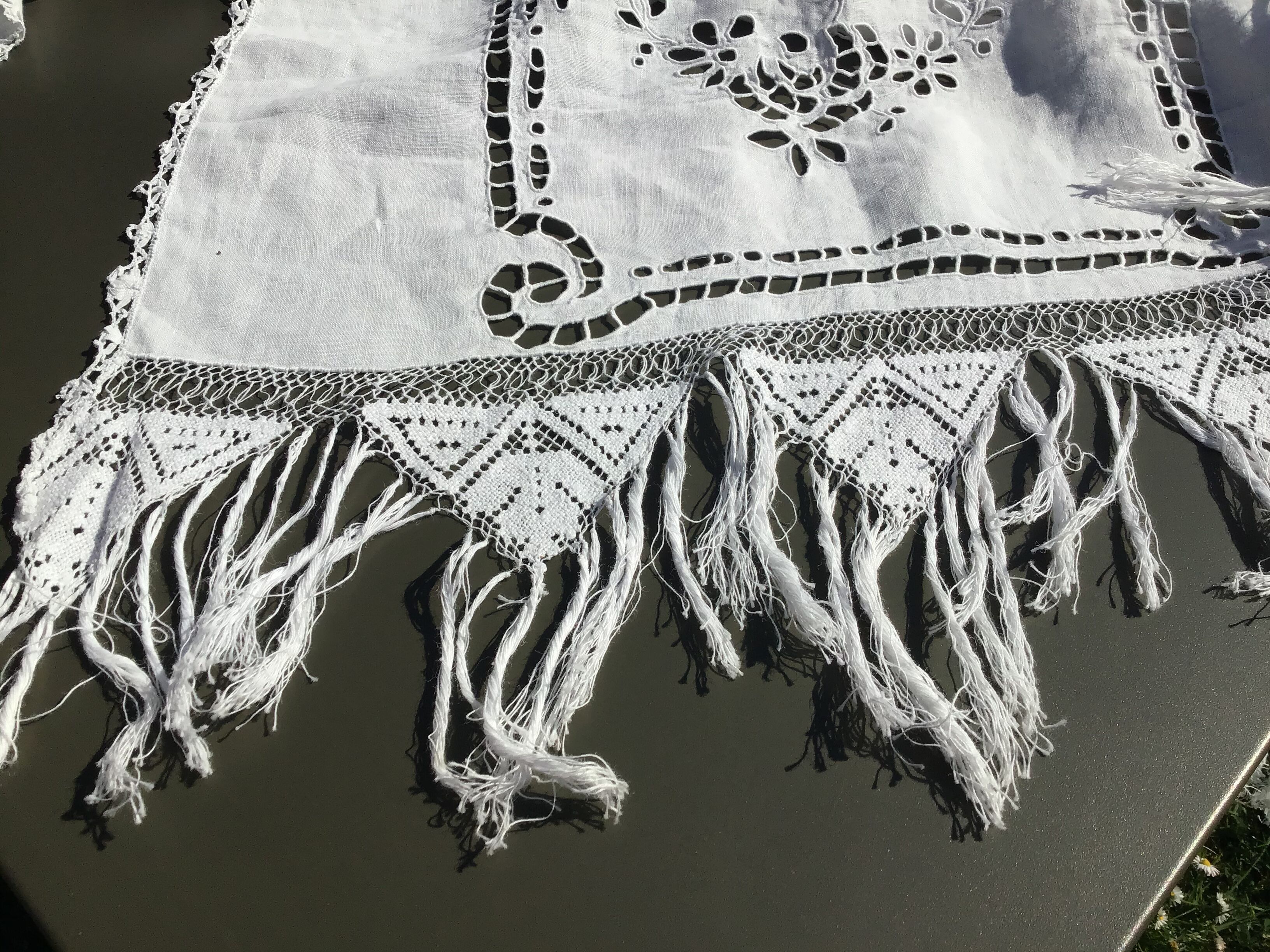 Richelieu embroidery coat fringed 2mx2m