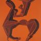 Marino marini : le cheval et son cavalier - lithographie originale