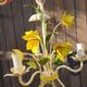 Antique hanging decoration of flowers