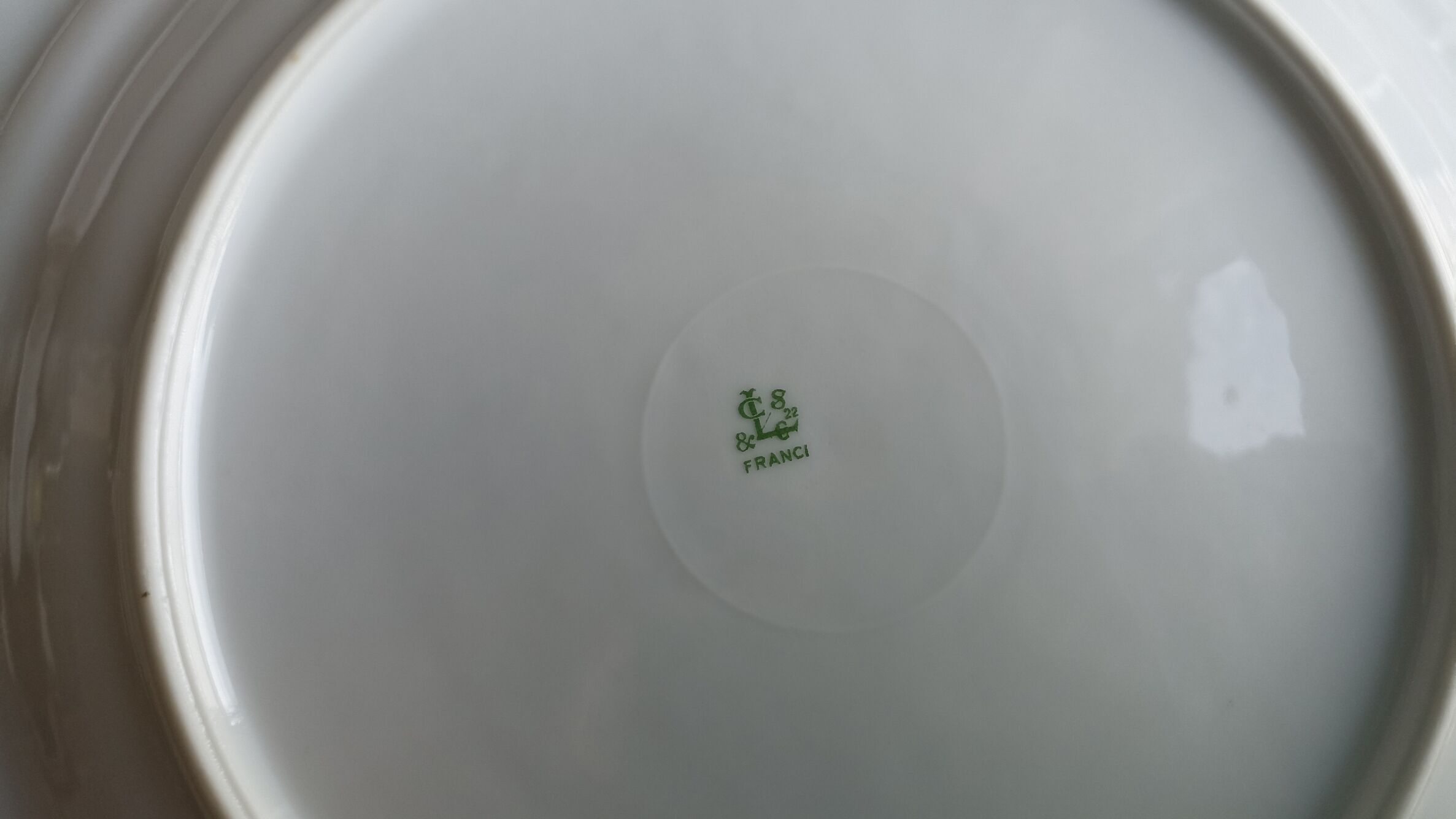6 flat porcelain plates from Châtres-sur-Cher - Lot n°2