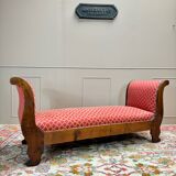 Bench, Mahogany Daybed, Restoration Period, 19th Century