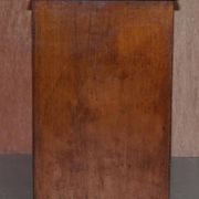 Victorian military commode in patinated walnut.