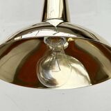 Danish mid-century brass cone pendant lamps, 1950s, set of 2.