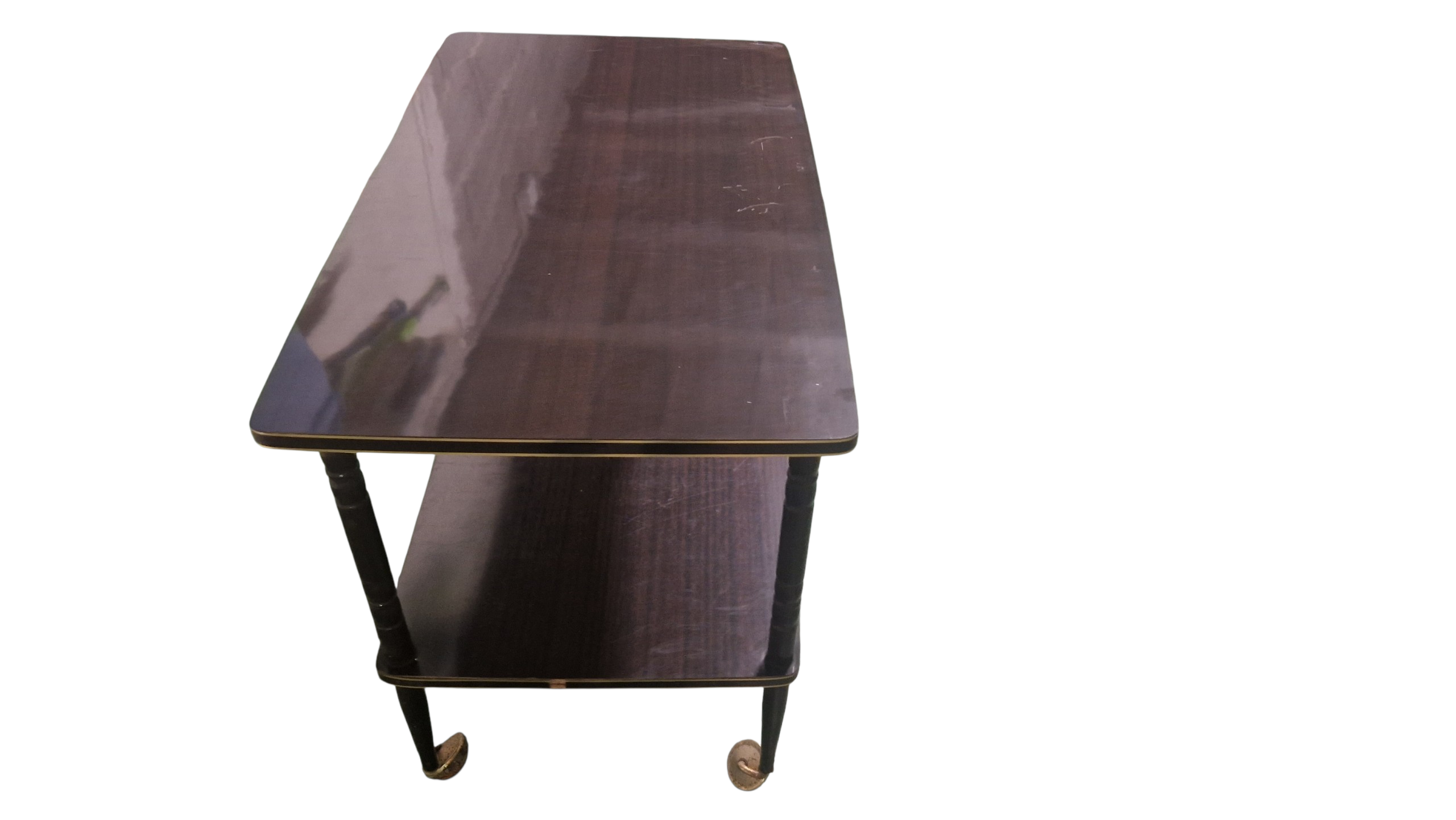 Formica rolling tables. Vintage 70s.