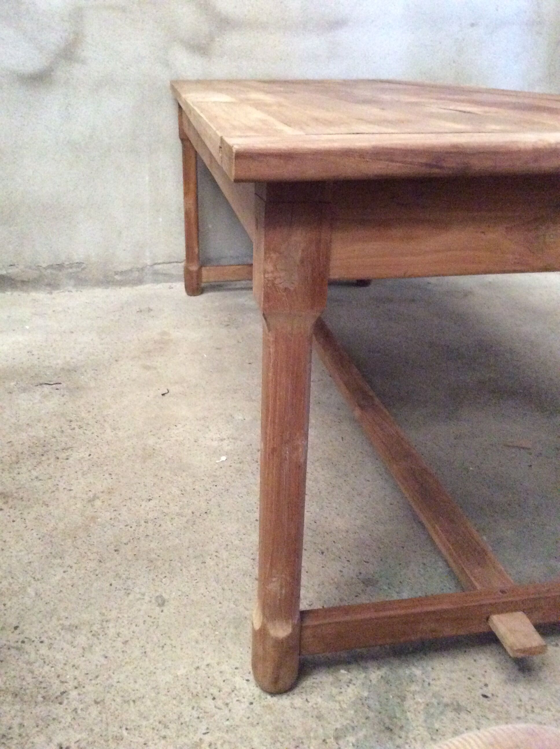 Old solid wood dining table