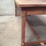 Old solid wood dining table