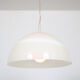 1970s glass hanging lamp by Leucos, Italy