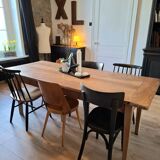 Table de ferme en noyer 200x80 8 pers.