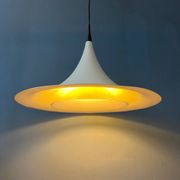 Suspension "witch's hat" white Danish Space Age Mid-Century