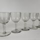 Set of 5 glasses blown balloon XIXth