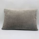 Rectangular cushion, cover and insert. Grey, Champagne. Layla model.