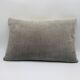Coussin rectangulaire, Housse et Insert. Gris, Champagne. Modèle Layla.