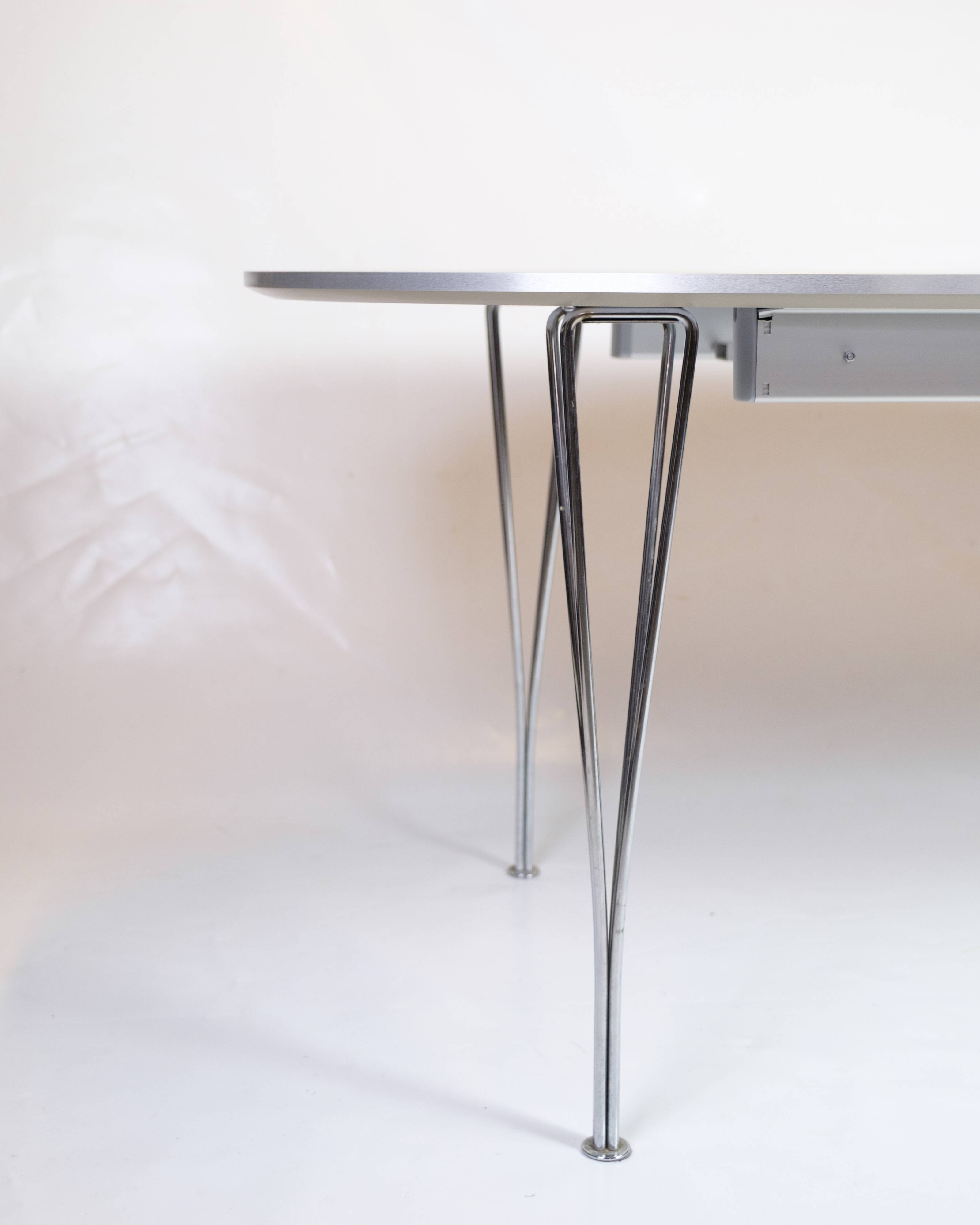 Superellipse Dining Table Model B616 With Grey Laminate By Piet Hein