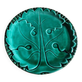 flat dish in slipware