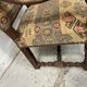 Paire de fauteuils de style Louis XIII a haut dossiers plats XX siècle