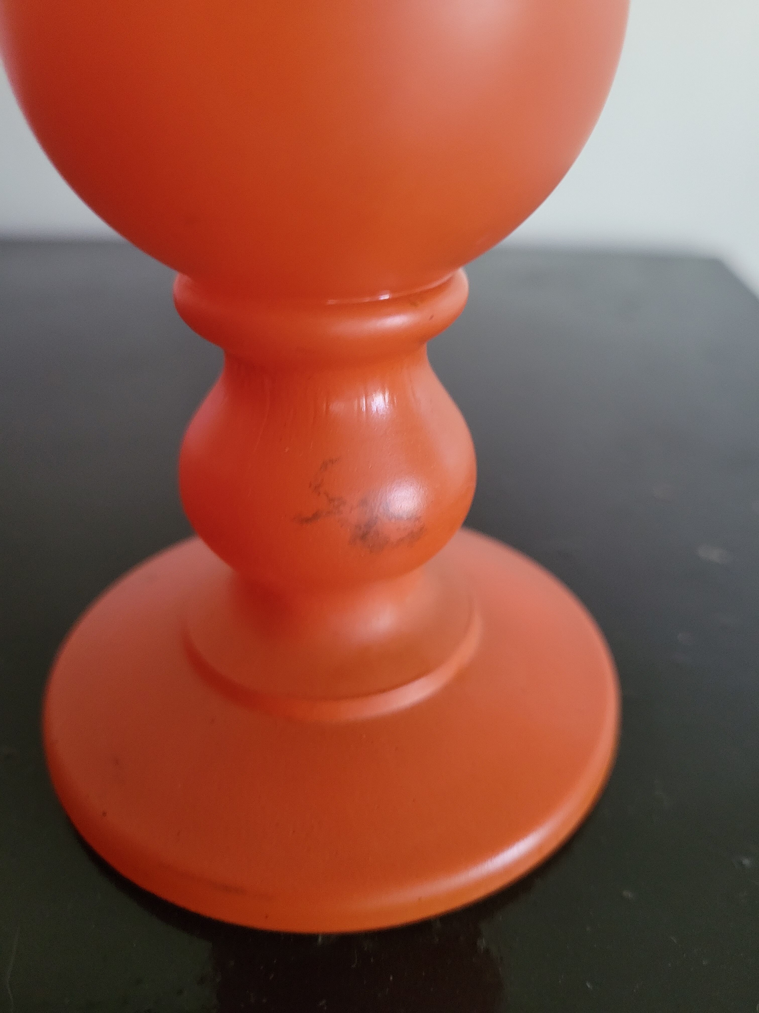 Vase orange JG Durand