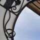 Porte-manteau mural en fer forgé