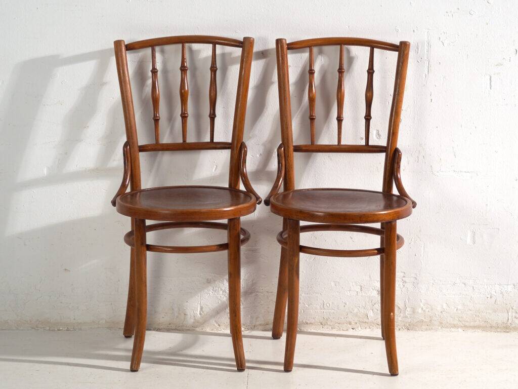 Antique bentwood chairs in Thonet style – Central Europe, circa 1930 – Set of 4 pieces #8