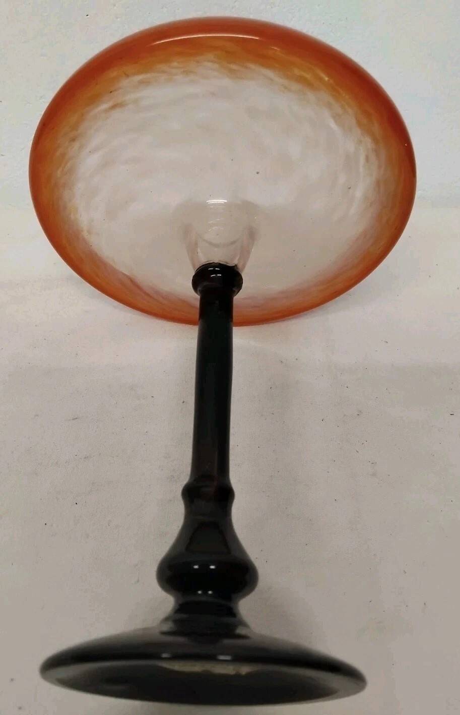 Jewelry Bowl on Foot Signed Schneider - Art Deco