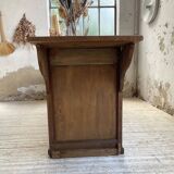 Two-sided central island counter in pine 220cm